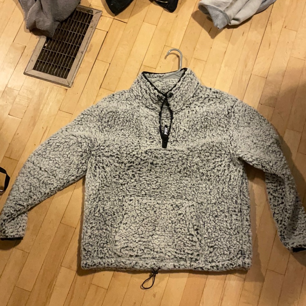 Victoria’s Secret PINK Grey Sherpa Jacket